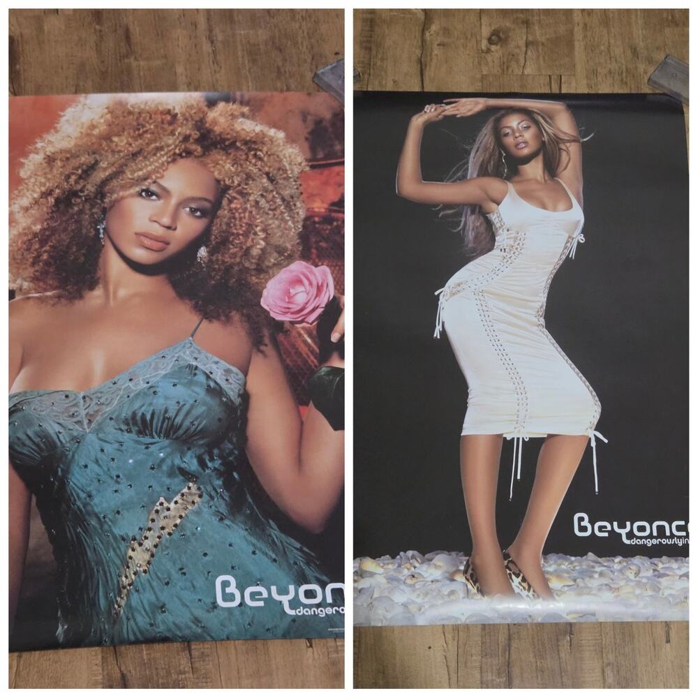 Vtg 2003 Beyonce Dangerously In Love Double-sided Promo Poster